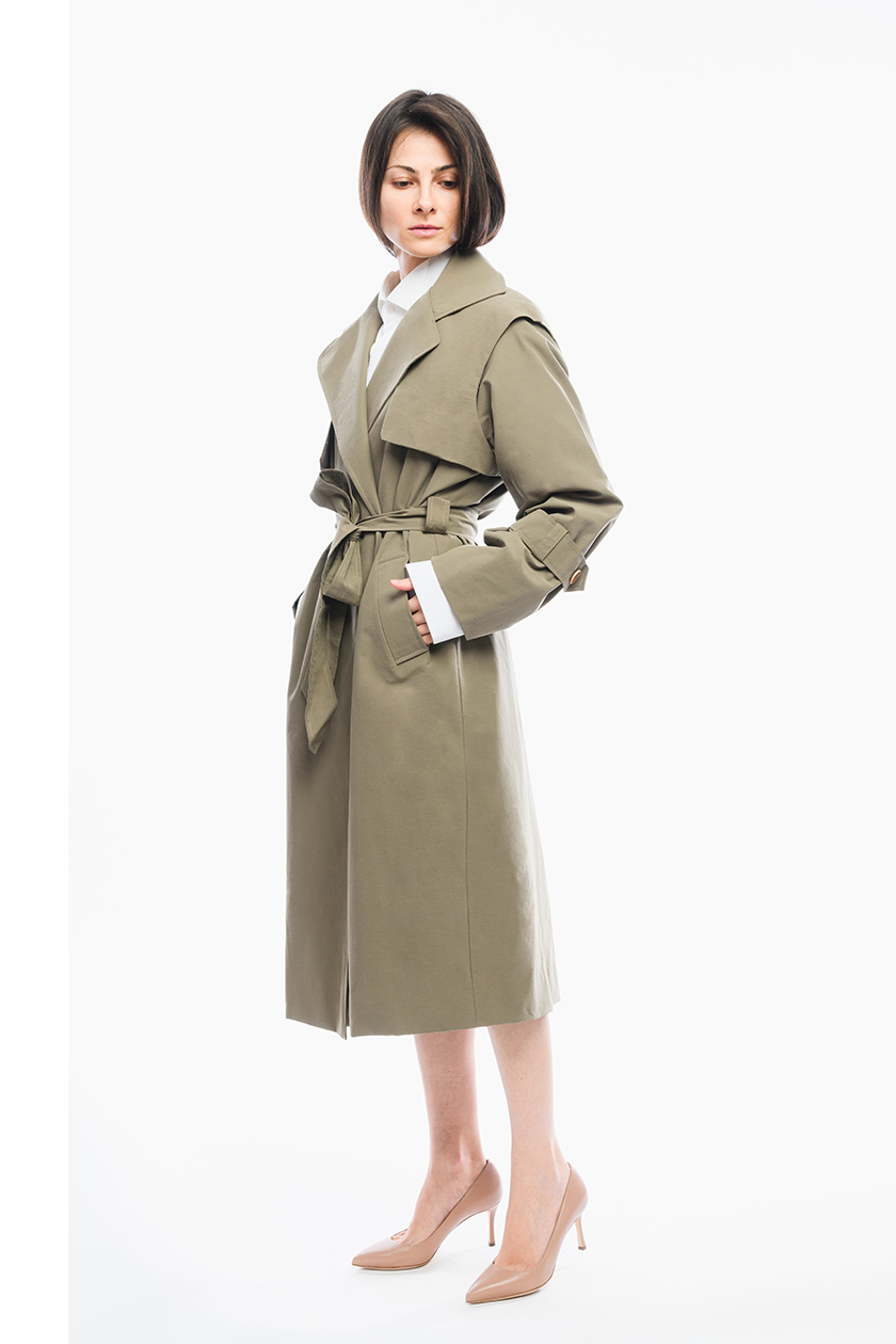 Lilia Ceaicovschi  trench coat NARO